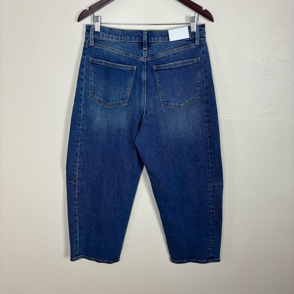 Pistola Eli High Rise Barrel Leg Jeans Women’s Size 30 Augustus Blue Rigid - Picture 8 of 10